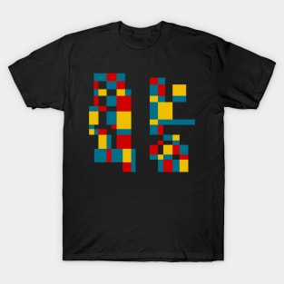 Minimal Primary #3 (Mondrian Inspired) T-Shirt